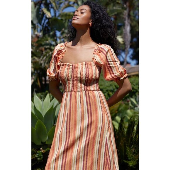 Anthropologie Charlie Holiday Coastal Midi Dress size 6‎ - Picture 4 of 9